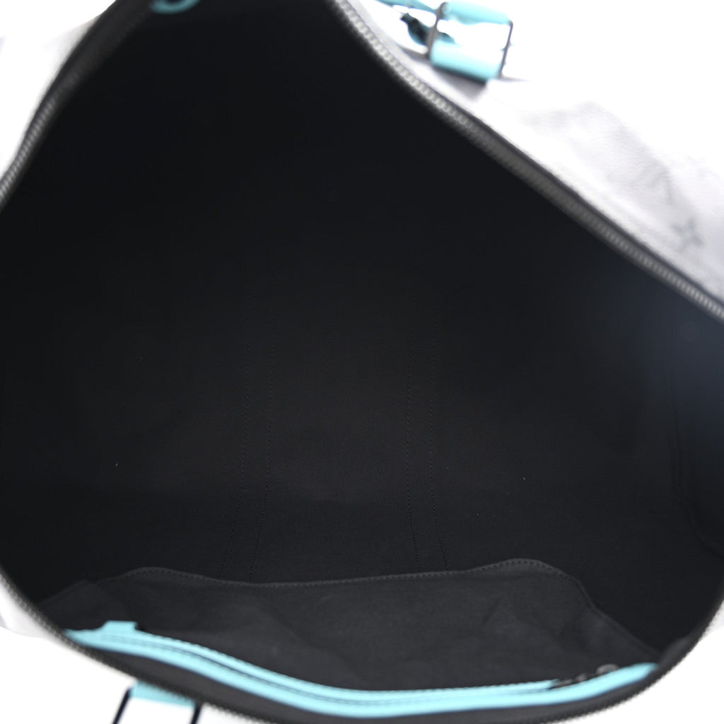 Reverse Monogram Eclipse Keepall Bandouliere 55 Turquoise