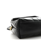 Calfskin Y Quilted Monogram Toy Loulou Crossbody Bag Black