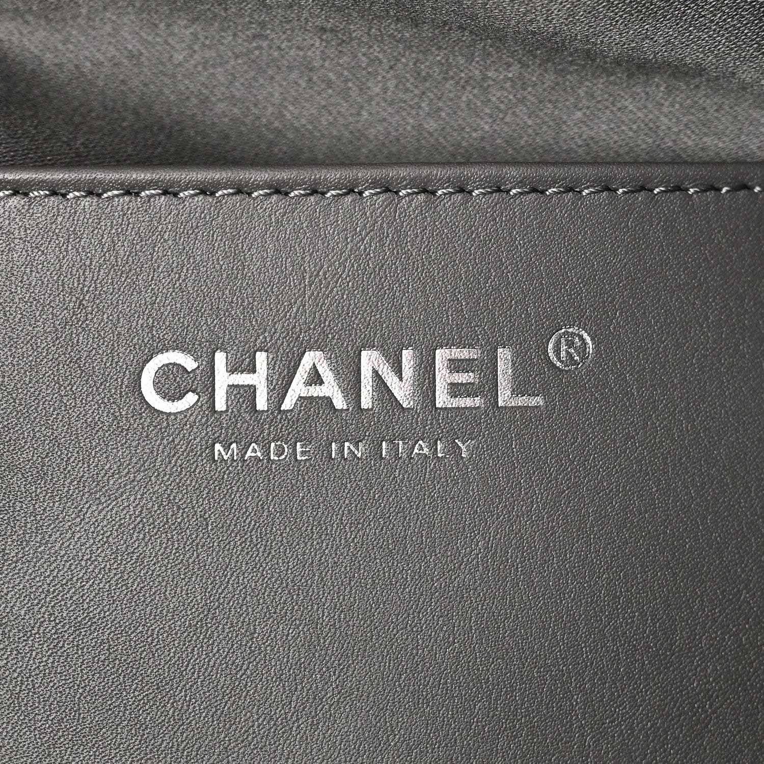 Metallic Caviar Quilted Small Chanel 25 Handbag Anthracite