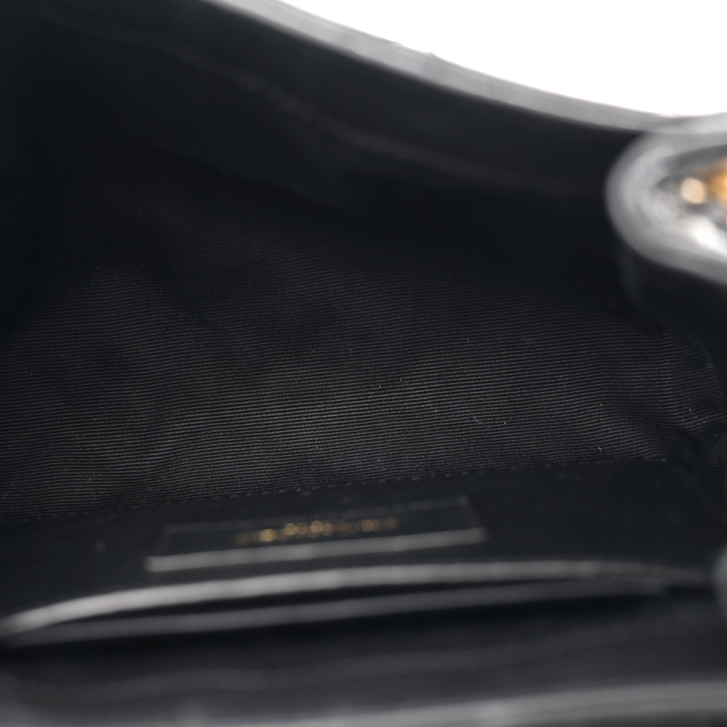 Lambskin Quilted Monogram Mini Nolita Black