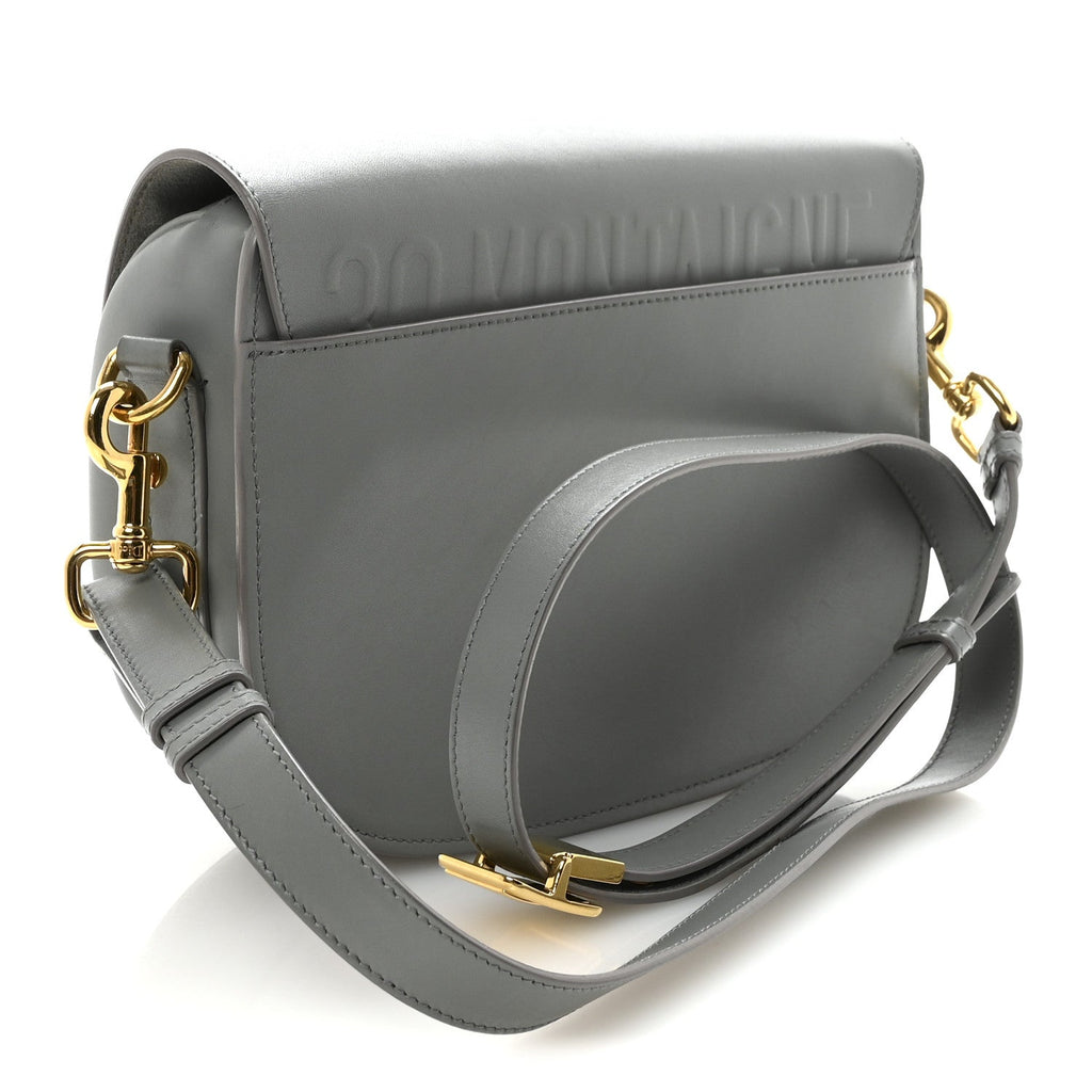 Box Calfskin Medium Bobby Flap Gray