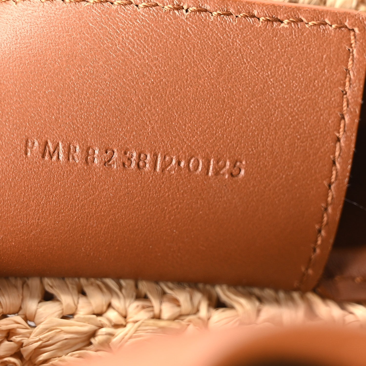 Raffia Calfskin Le 5 A 7 Small Hobo Natural Brick