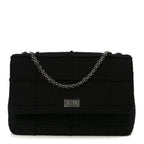 Wool Jumbo Chocolate Bar Mademoiselle Flap Black
