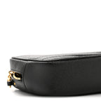 Grain De Poudre Matelasse Monogram Mini Lou Camera Bag Black