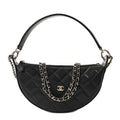 Caviar Quilted Other Shape With Chain Black