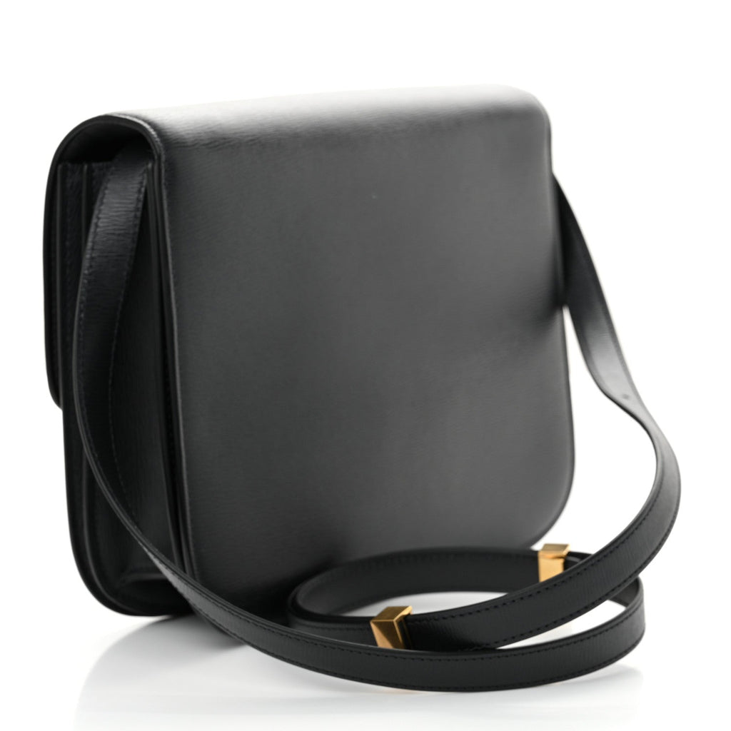 Liege Calfskin Medium Classic Box Flap Bag Anthracite