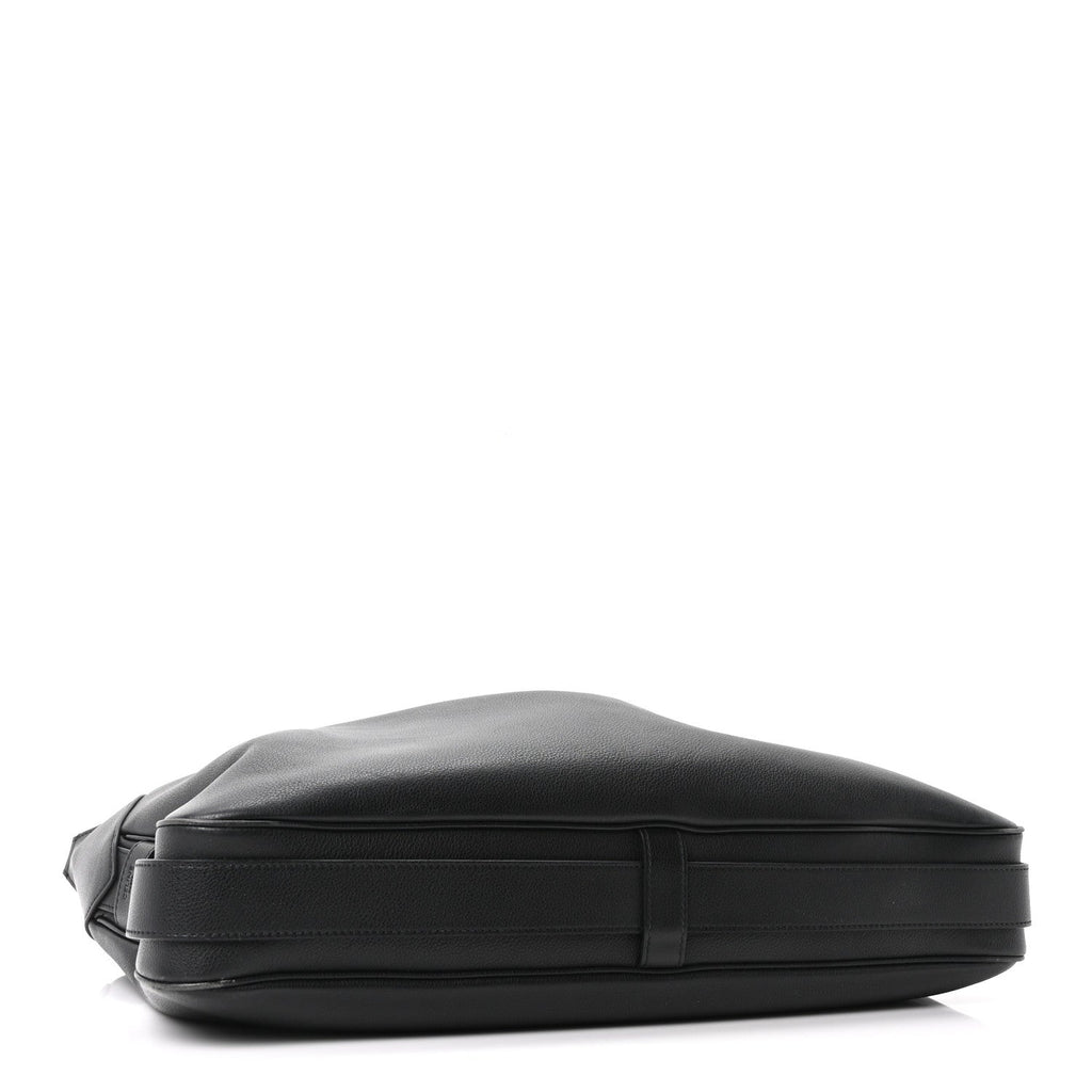 Supple Calfskin Large Romy Shoulder Bag Black