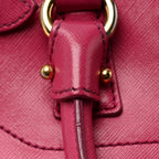Hammered Calfskin Batik Tote Pink