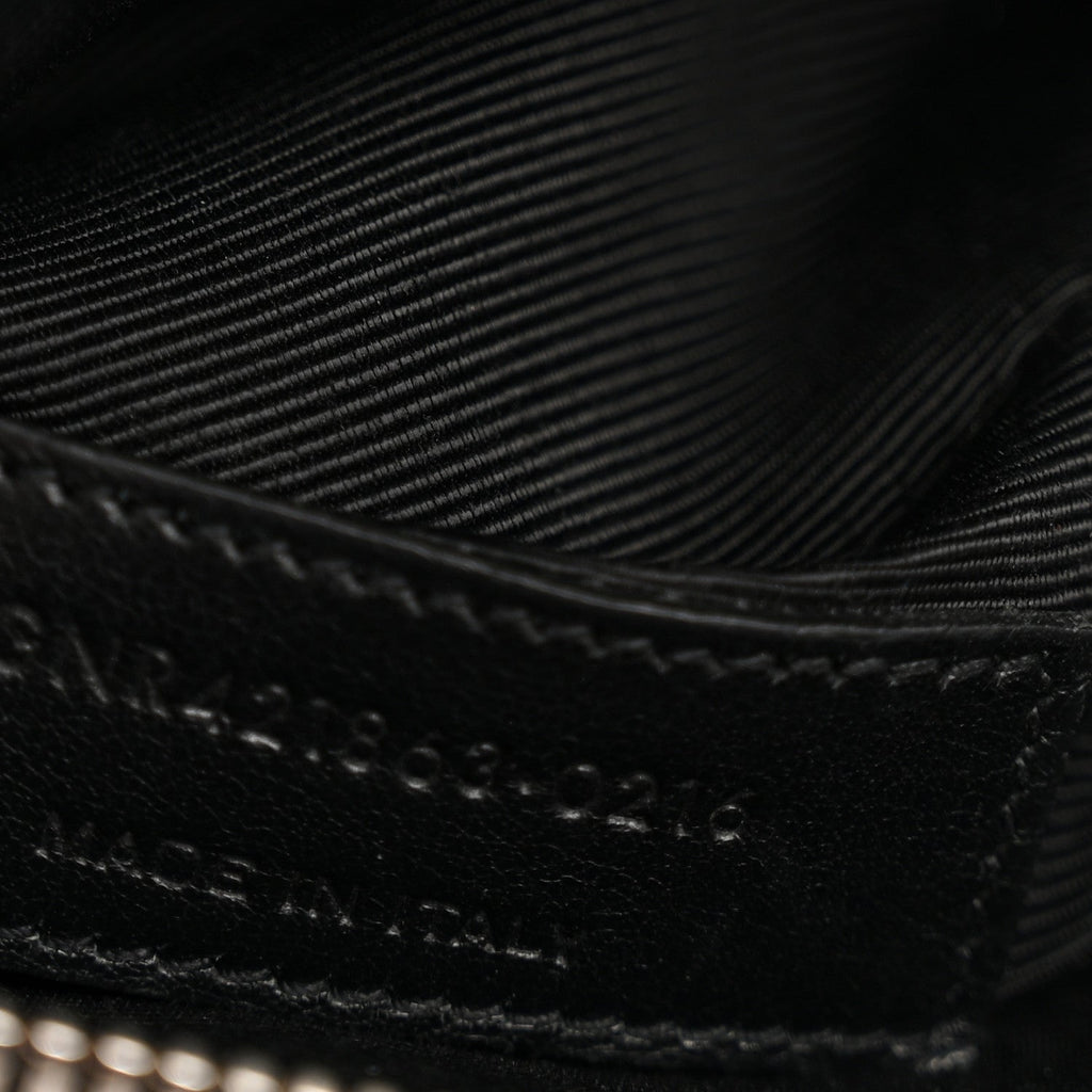 Grained Calfskin Baby Sac De Jour Black