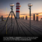 Kodak PhotoGear 63” Camera Tripod & Monopod, 2-in-1 Camera Tripod Stand W/Remote & 360° Ball Head