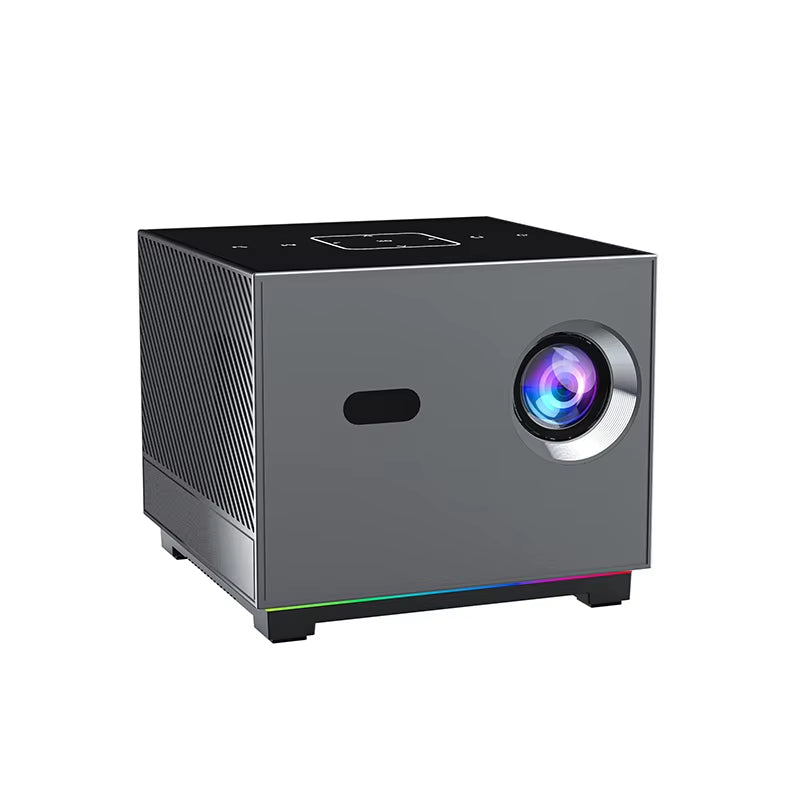 300 ANSI Lumens 8K/4K WiFi 5G Voice Remote Portable Smart Movie Projector with LED Lighting and Built-In Bluetooth 5.0 Apps