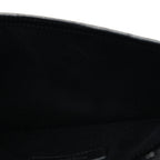 Calfskin Crocodile Embossed Uptown Monogram Pouch Black