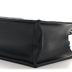 Oblique Calfskin Small Book Tote With Strap Blue Multicolor