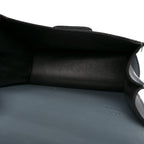 Calfskin Mini Barcelona Shoulder Bag Stone Blue