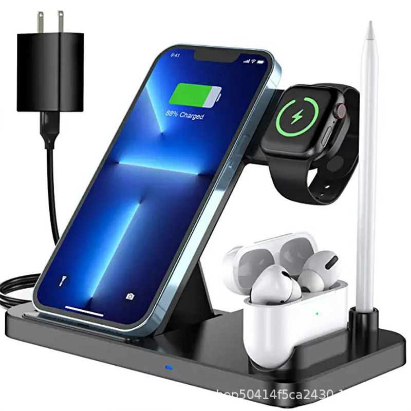 folding 4-in-1 multi-function mobile phone wireless charger for Apple 12/13/15W wireless fast charging