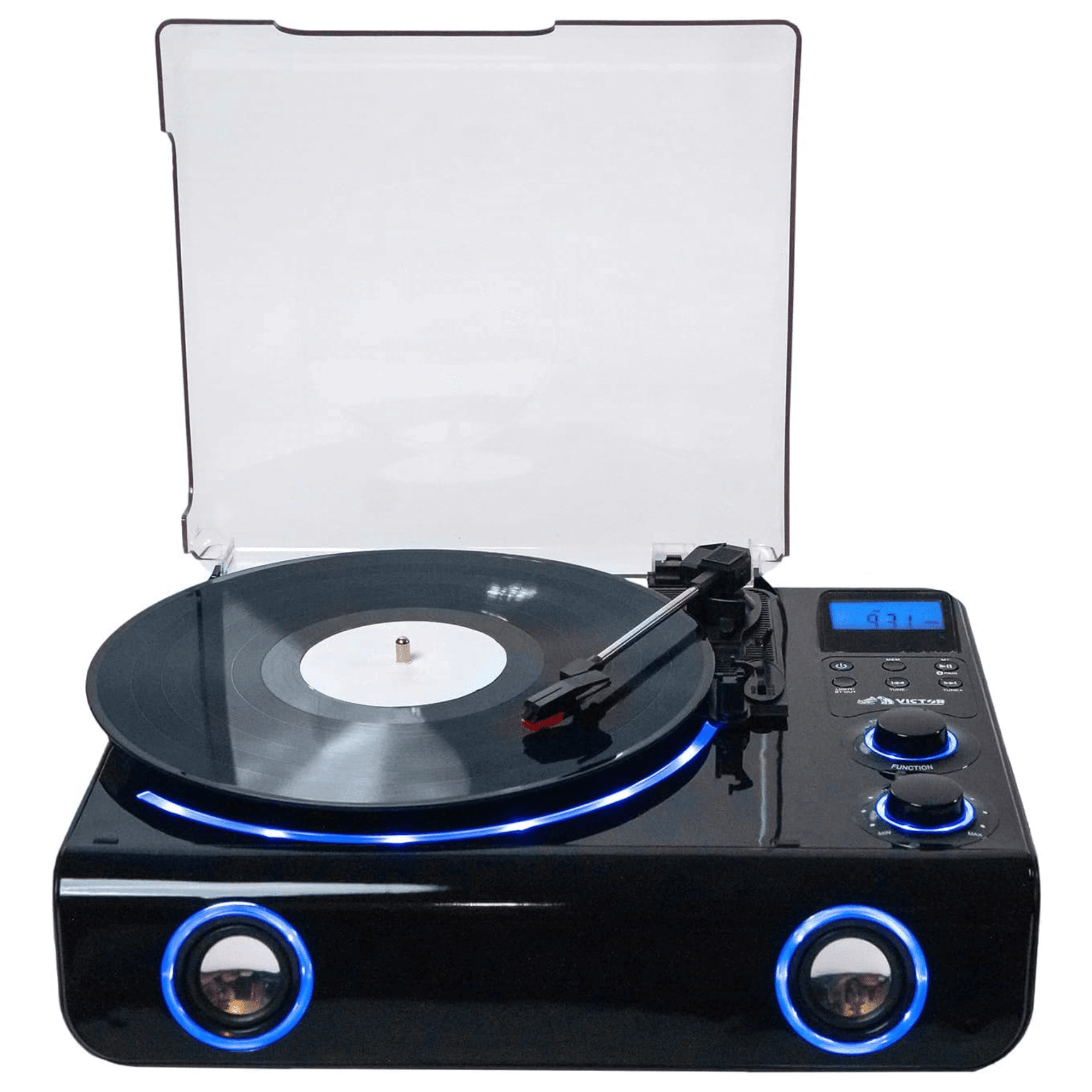 Beacon Hybrid 5-in-1 Turntable System with Bluetooth & FM Radio