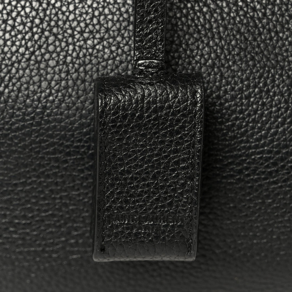 Grained Calfskin Small Supple Sac De Jour Black