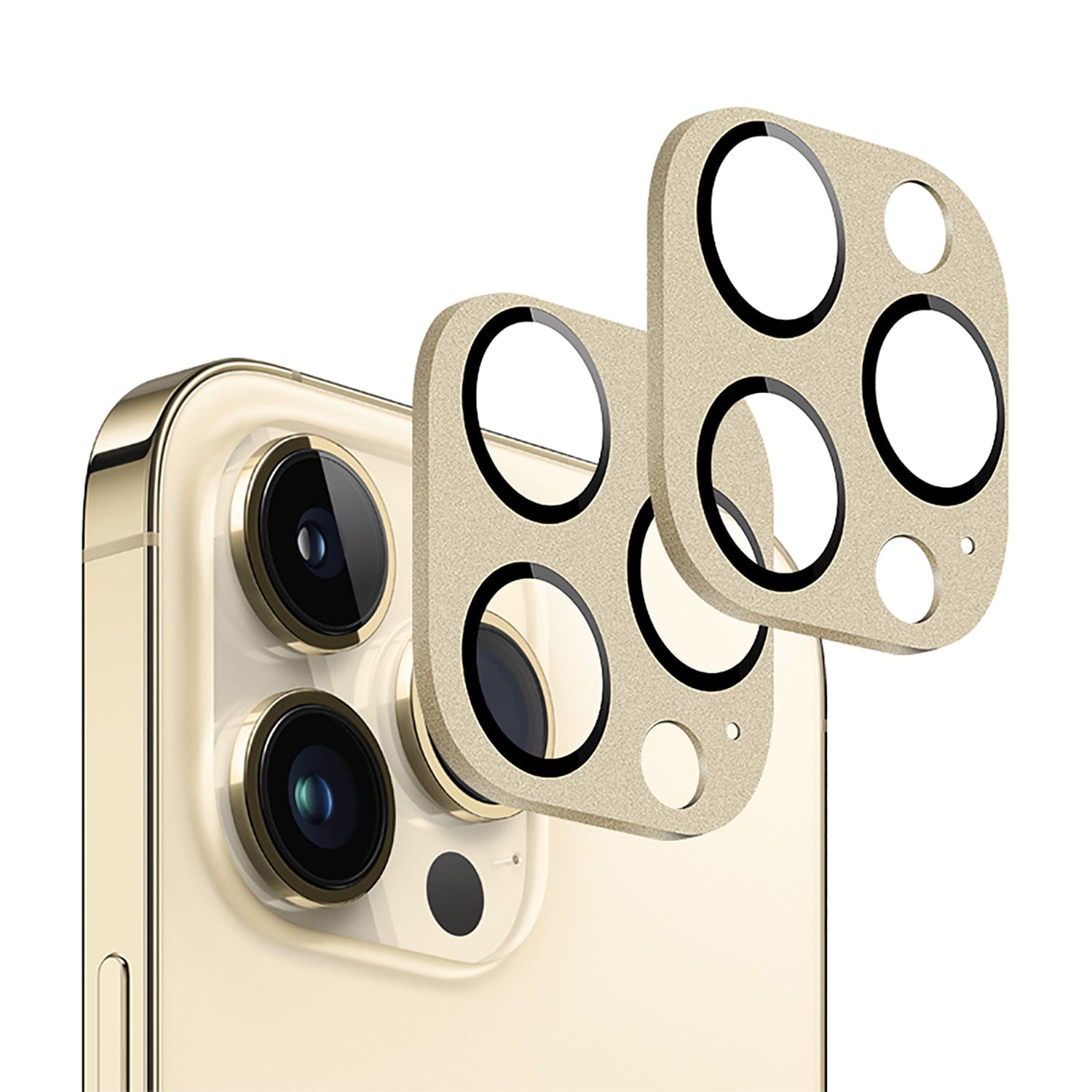SAHARA - ZeroDamage HD Flexible Glass Camera Lens Protector (2-Pack) - iPhone 14 Pro and Pro Max
