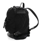 Nylon Grained Calfskin Watson Diaper Bag Black