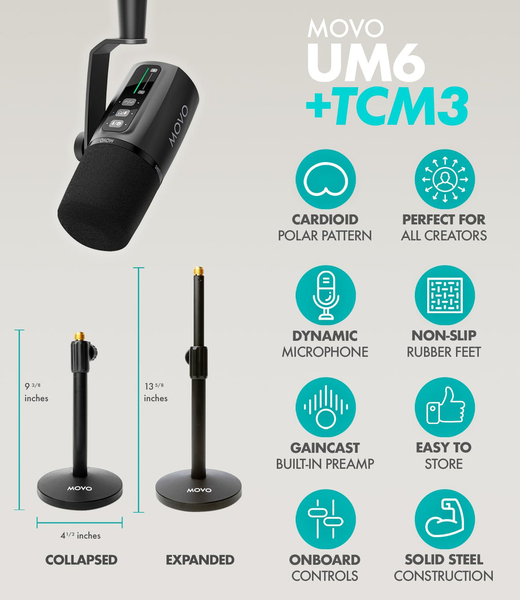 Movo Podcast Equipment Bundle for Smartphone