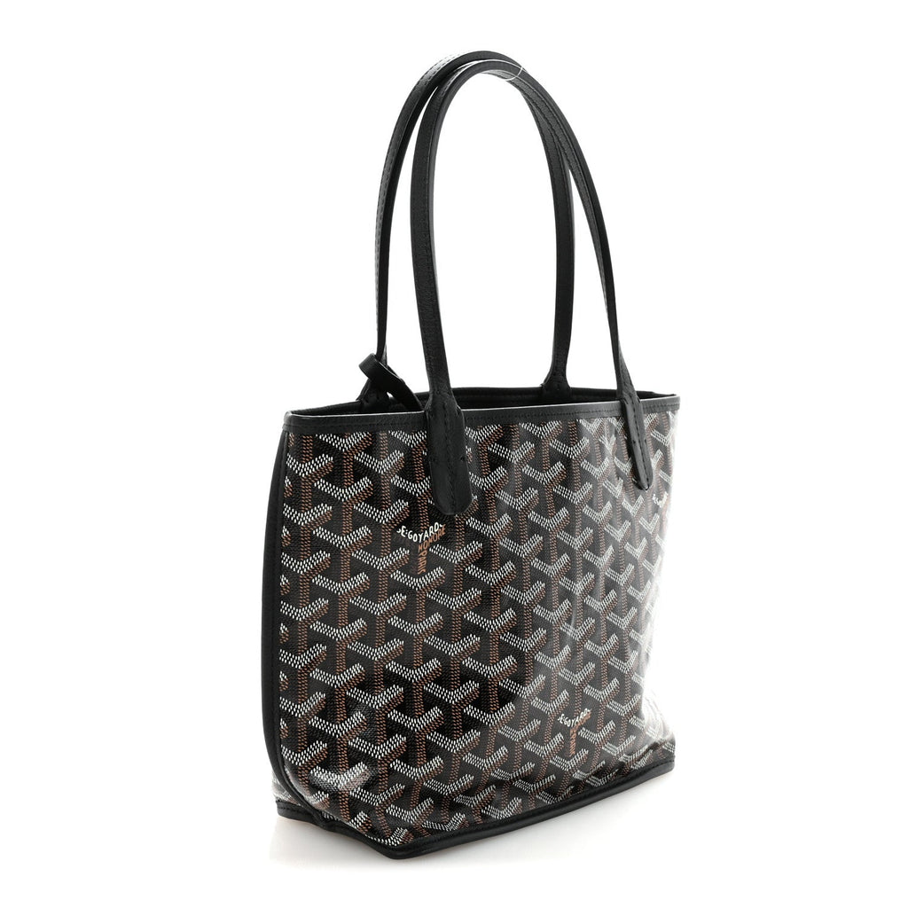 Goyardine Reversible Mini Anjou Black