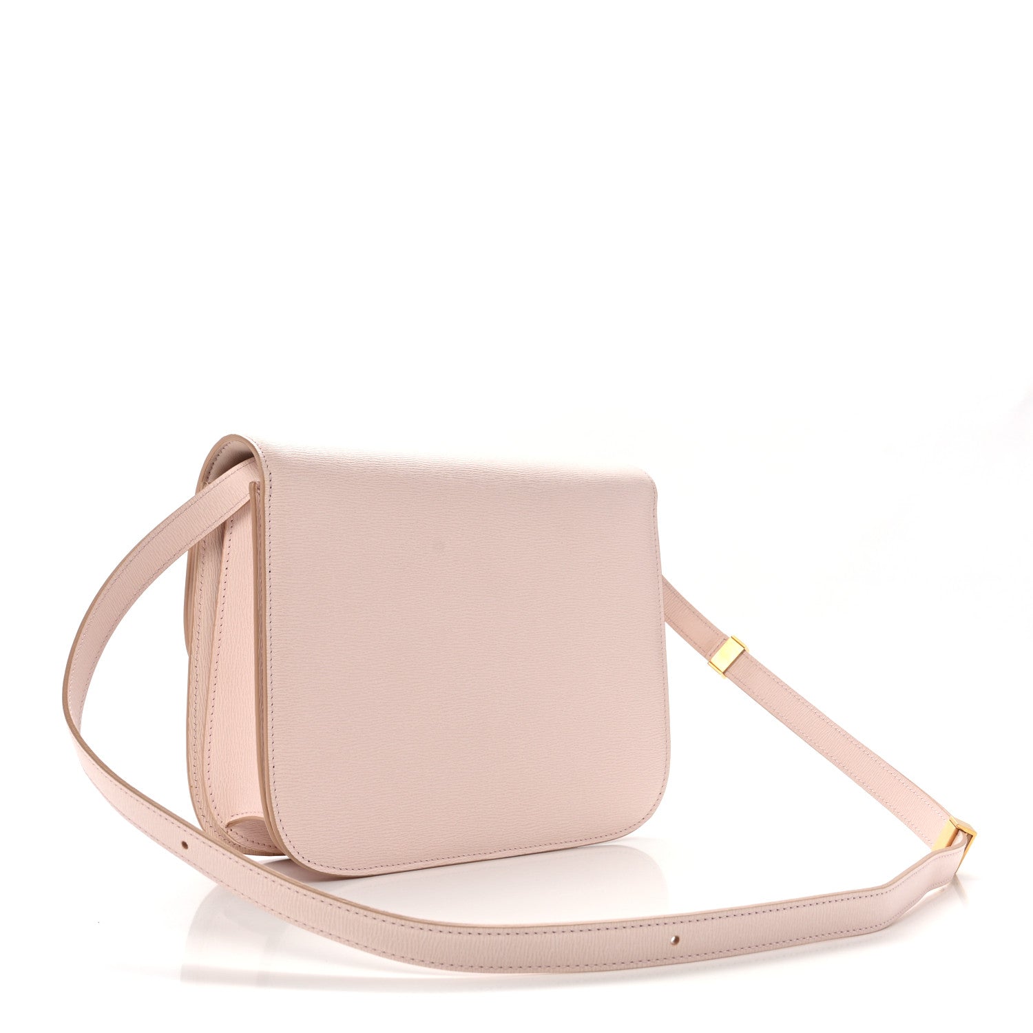 Liege Calfskin Medium Classic Box Flap Bag Pale Pink