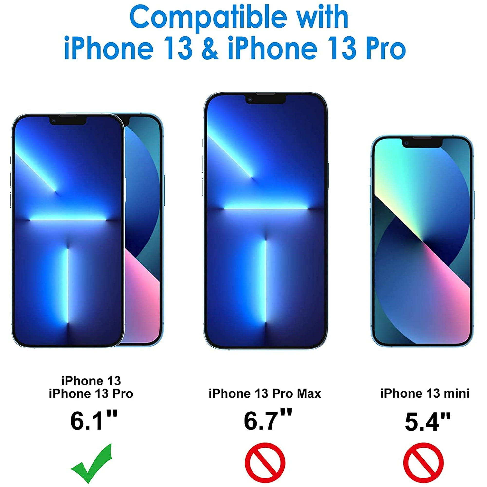 Entronix Anti-Spy Privacy Screen Protector Compatible with iPhone 13 Pro - 3-Piece Combo