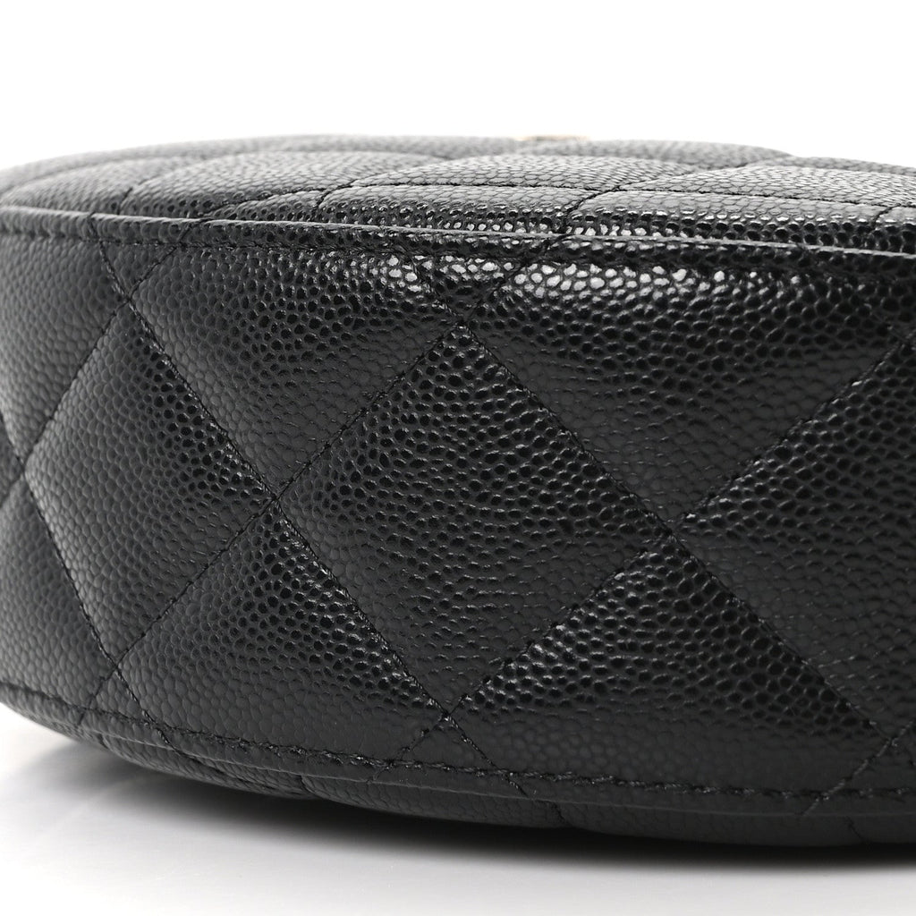Caviar Quilted Other Shape With Chain Black
