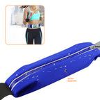 Reiko Running Sport Belt For Iphone 7 Plus/ 6S Plus Or 5.5 Inches Device With Two Pockets In Blue (5.5X5.5 Inches)