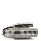 Nubuck Crystal Catalan Mirror Nano Maxi Buckle Baguette Charm Pietra Argento