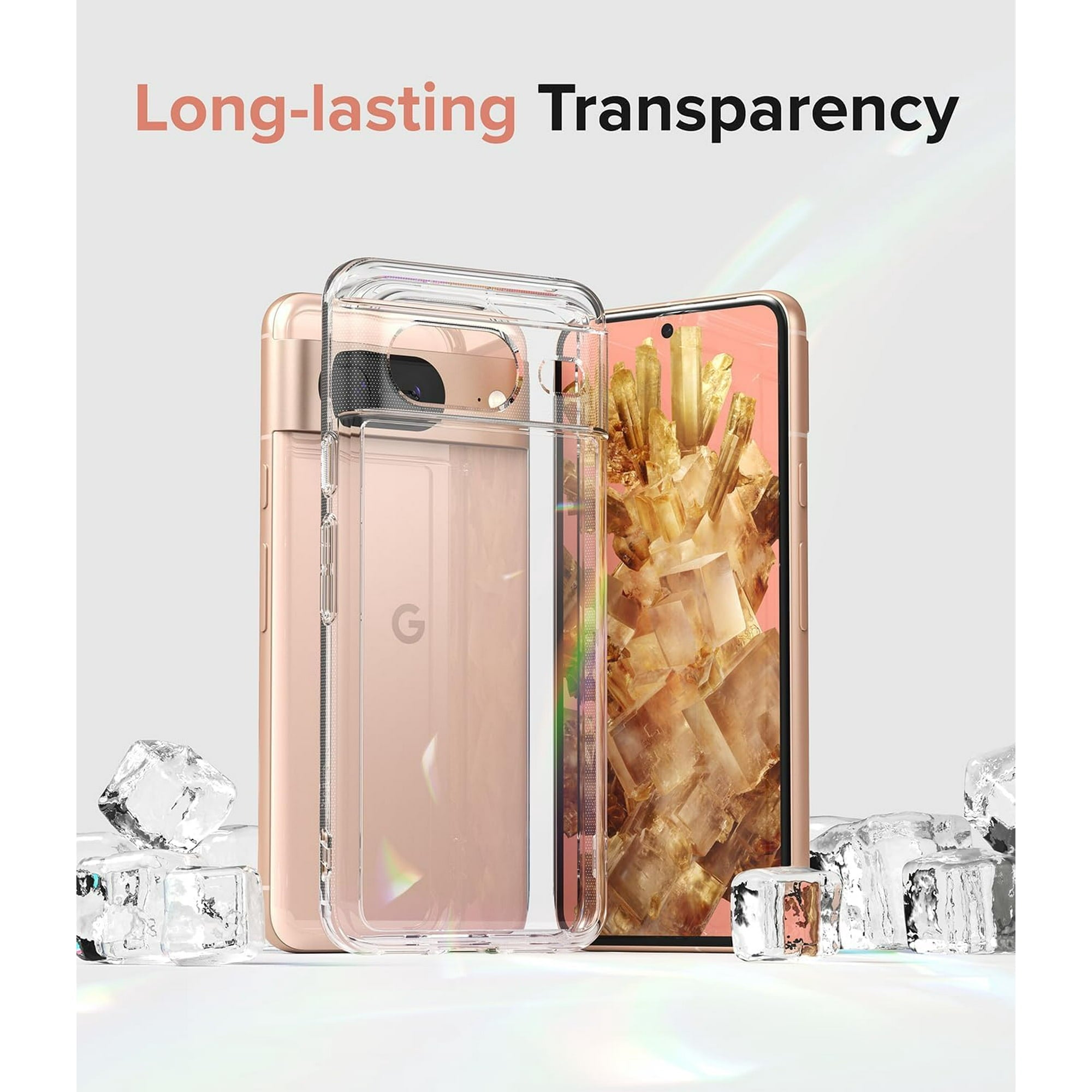 Entronix Bundle Compatible with Pixel 9 - Clear Case & 2 Clear Screen Protectors
