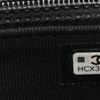 Caviar Quilted Pocket Twins Clutch With Chain Black