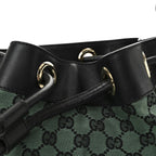 Monogram Drawstring Shoulder Bag Green