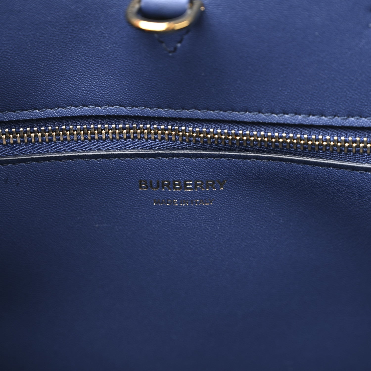 Grained Calfskin Small Frances Tote Navy