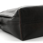 Shiny Calfskin Medium Panta Flamenco Knot Bag Vintage Brown