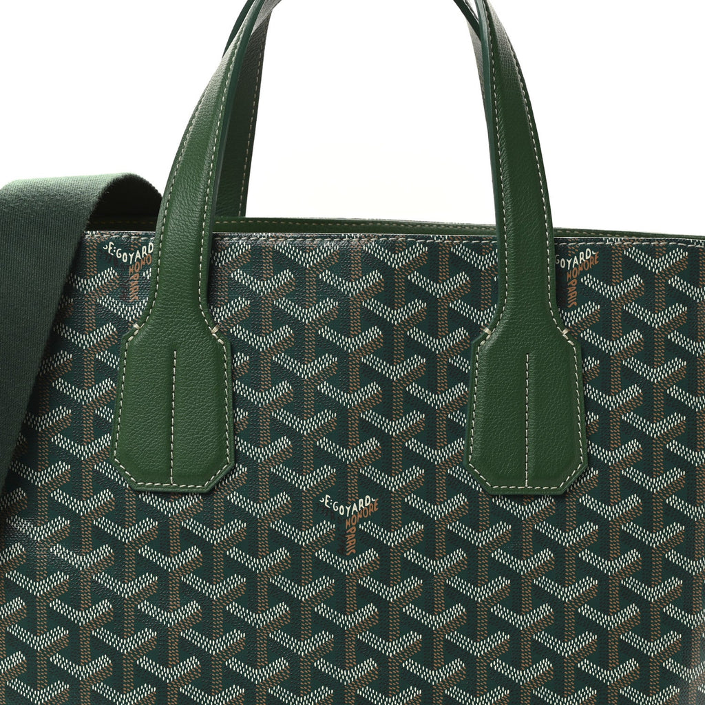 Goyardine Voltaire III Tote Green