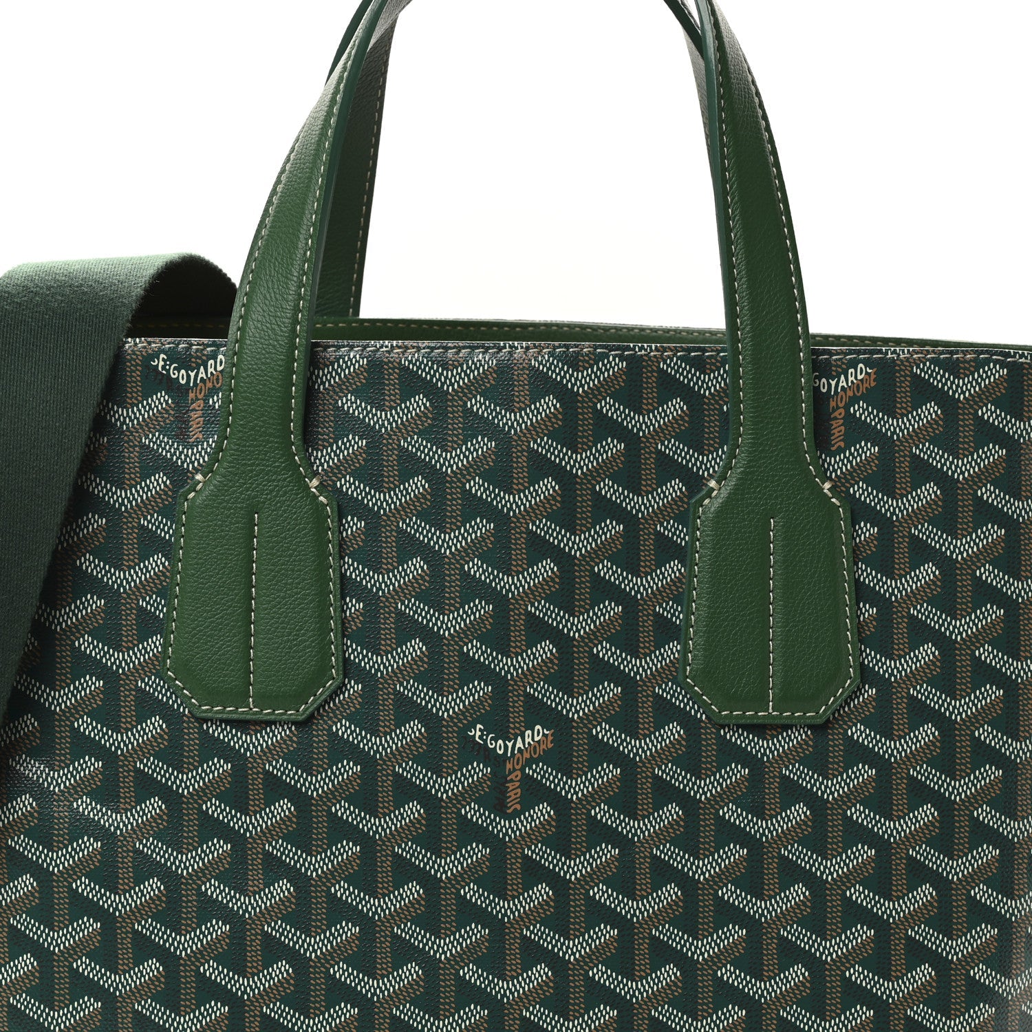 Goyardine Voltaire III Tote Green