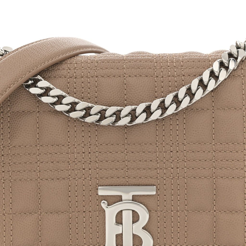 Lambskin Quilted Small Lola Bag Camel