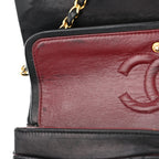 Lambskin Quilted Small Double Flap Black