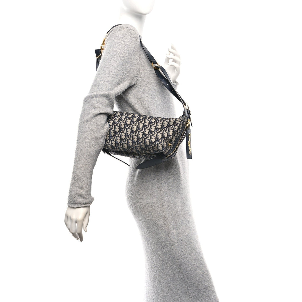 Oblique Small D-Journey Bag Blue