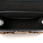 Vitello Century Velvet F is Fendi FF Small Kan I Shoulder Bag Black Tobacco