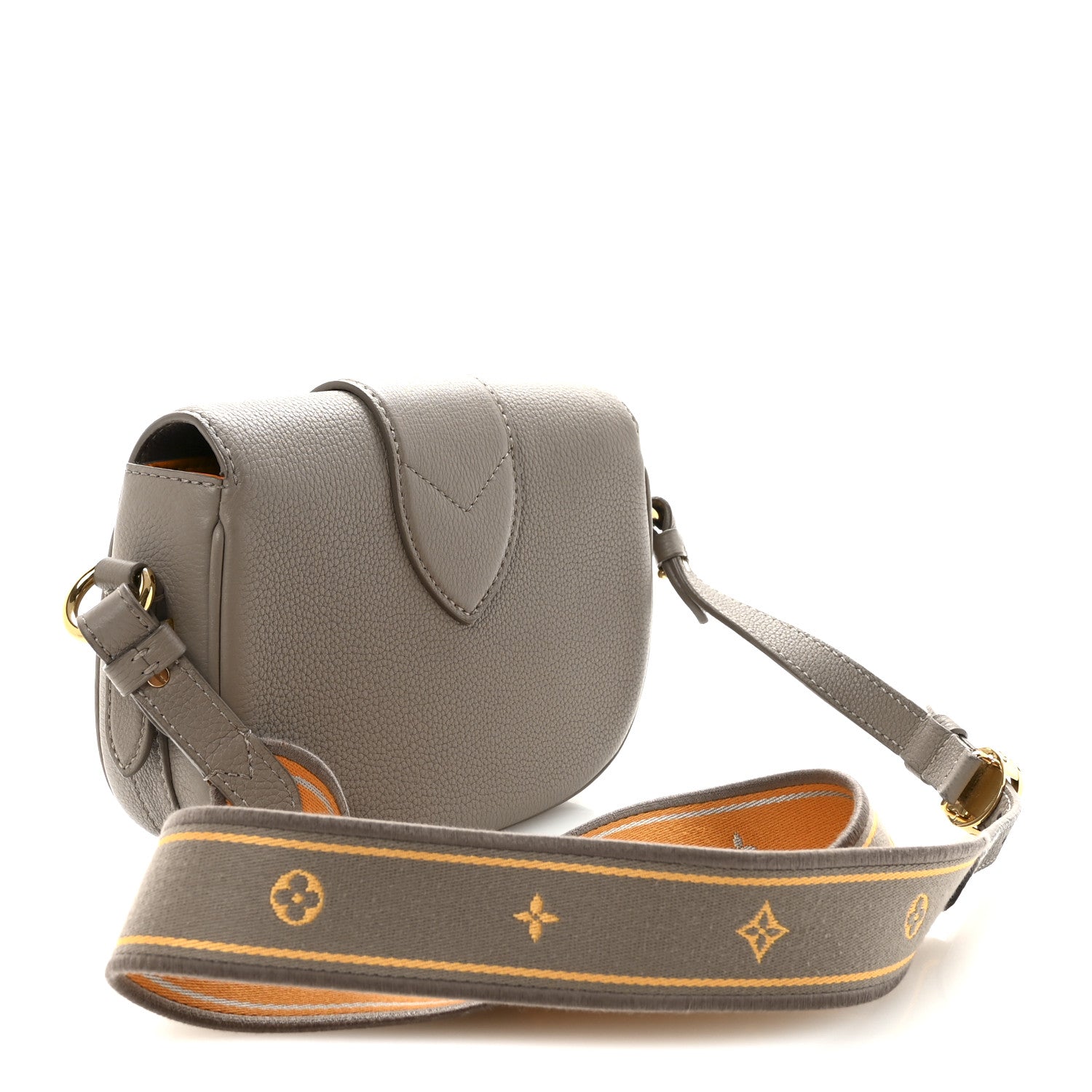 Grained Calfskin LV Pont 9 Soft PM Gris