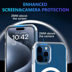 Entronix [Magnetic] Case Compatible with iPhone X/XS - [Hard Back] Thick Clear