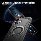 Entronix [Magnetic] Case Compatible with iPhone 16 Plus - Rugged Armor Gripstand