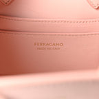 Snakeskin XS Hug Bag Rose Bon Bon