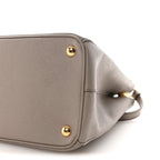 Saffiano Lux Large Galleria Double Zip Tote Argilla