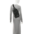 Damier Graphite Avenue Sling Bag Onyx Silver