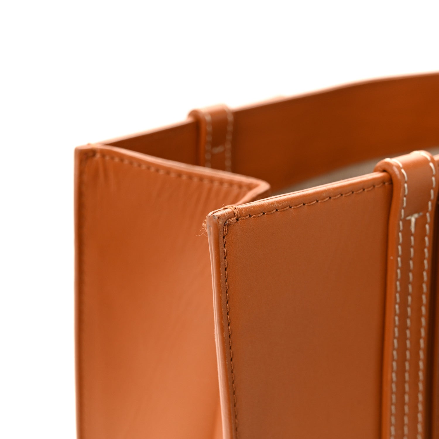Calfskin Medium Woody Tote Caramel