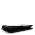 Lambskin Quilted Small Single Flap Bag Black