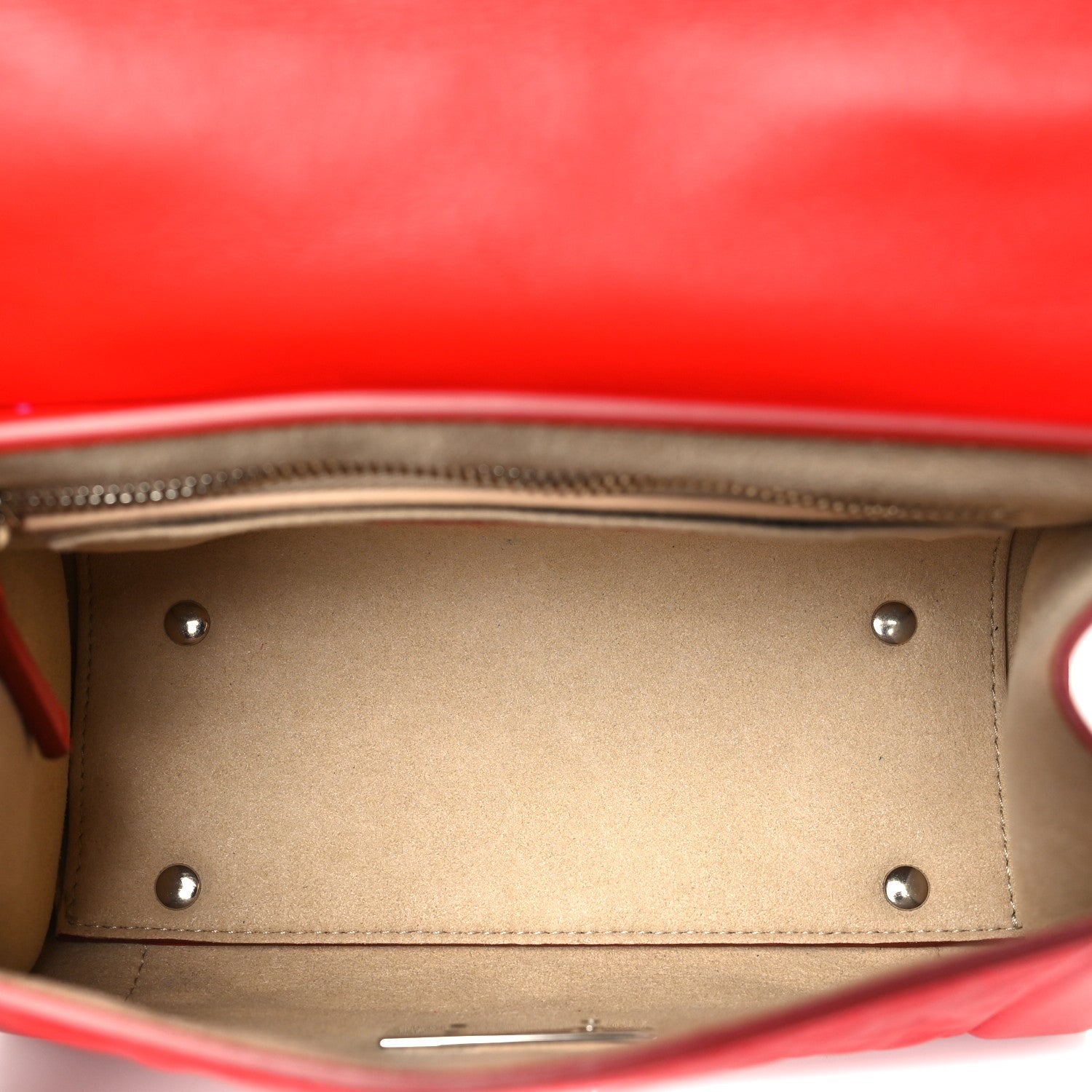 Calfskin Star Quilted Mini Shark Lock Satchel Medium Red